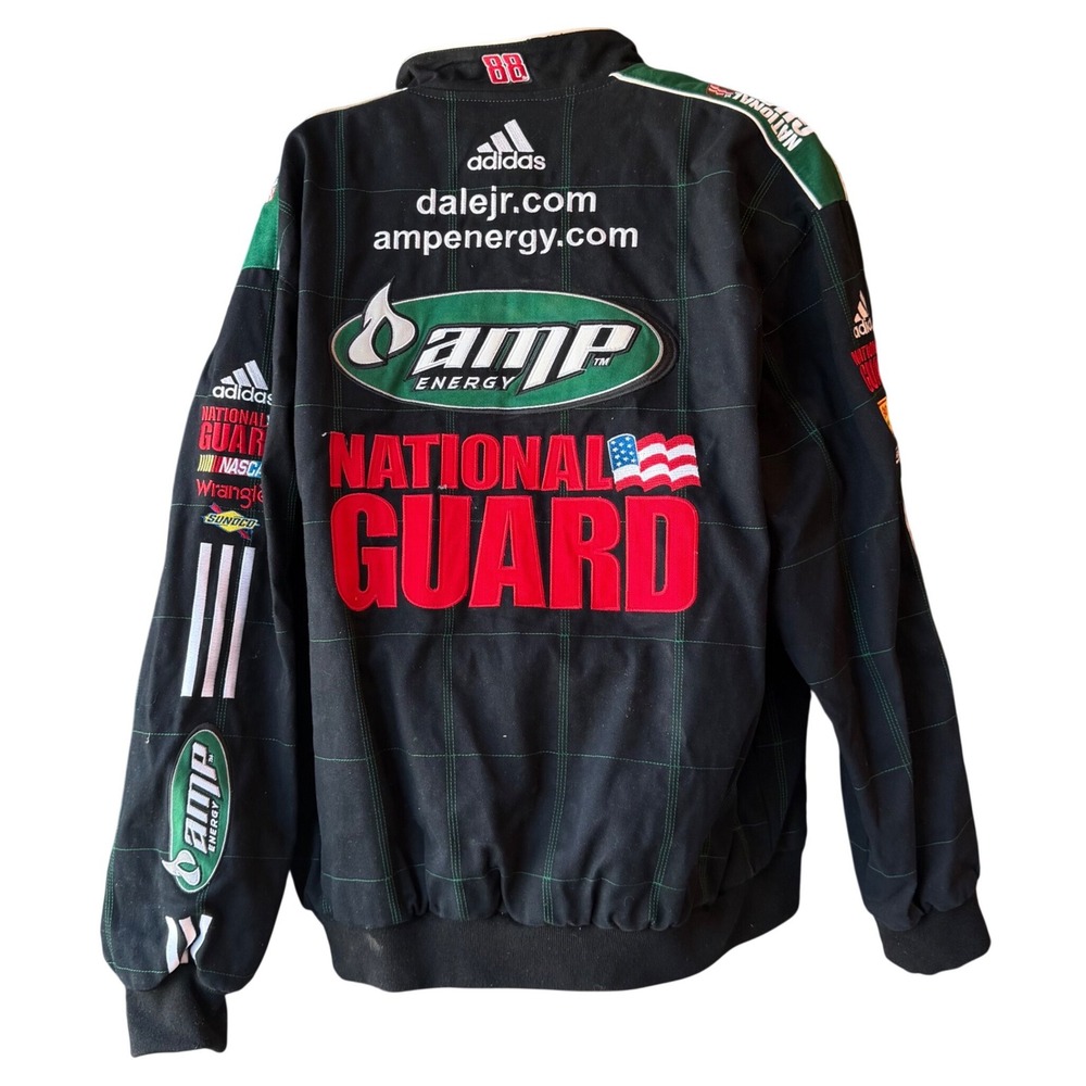 Dale Earnhardt Jr 88 AMP Energy National Guard NASCAR Jacket Size 3XL JR Nation